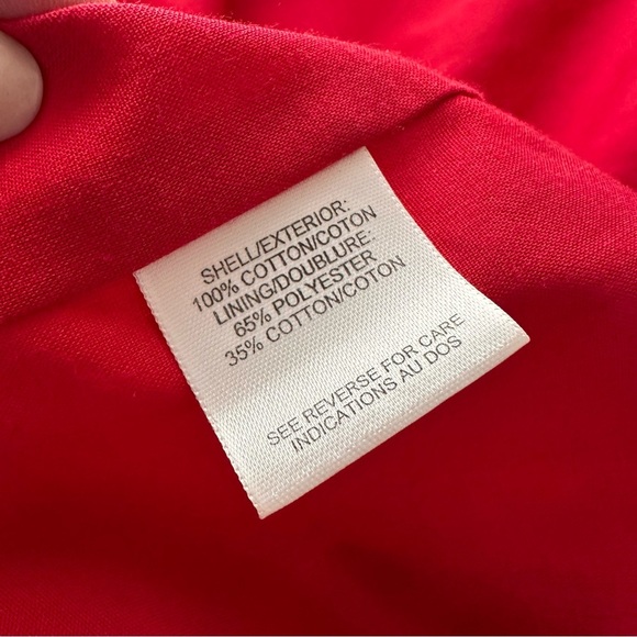 TALBOTS Vintage Red Cotton Nautical MIDI Wrap Skirt Americana Graphic Size 12 - Picture 12 of 14